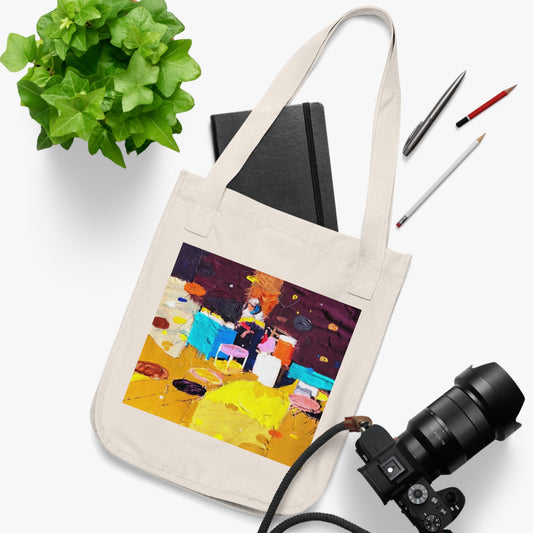 The Market by Mohammad Mustafa Organic Canvas Tote Bag