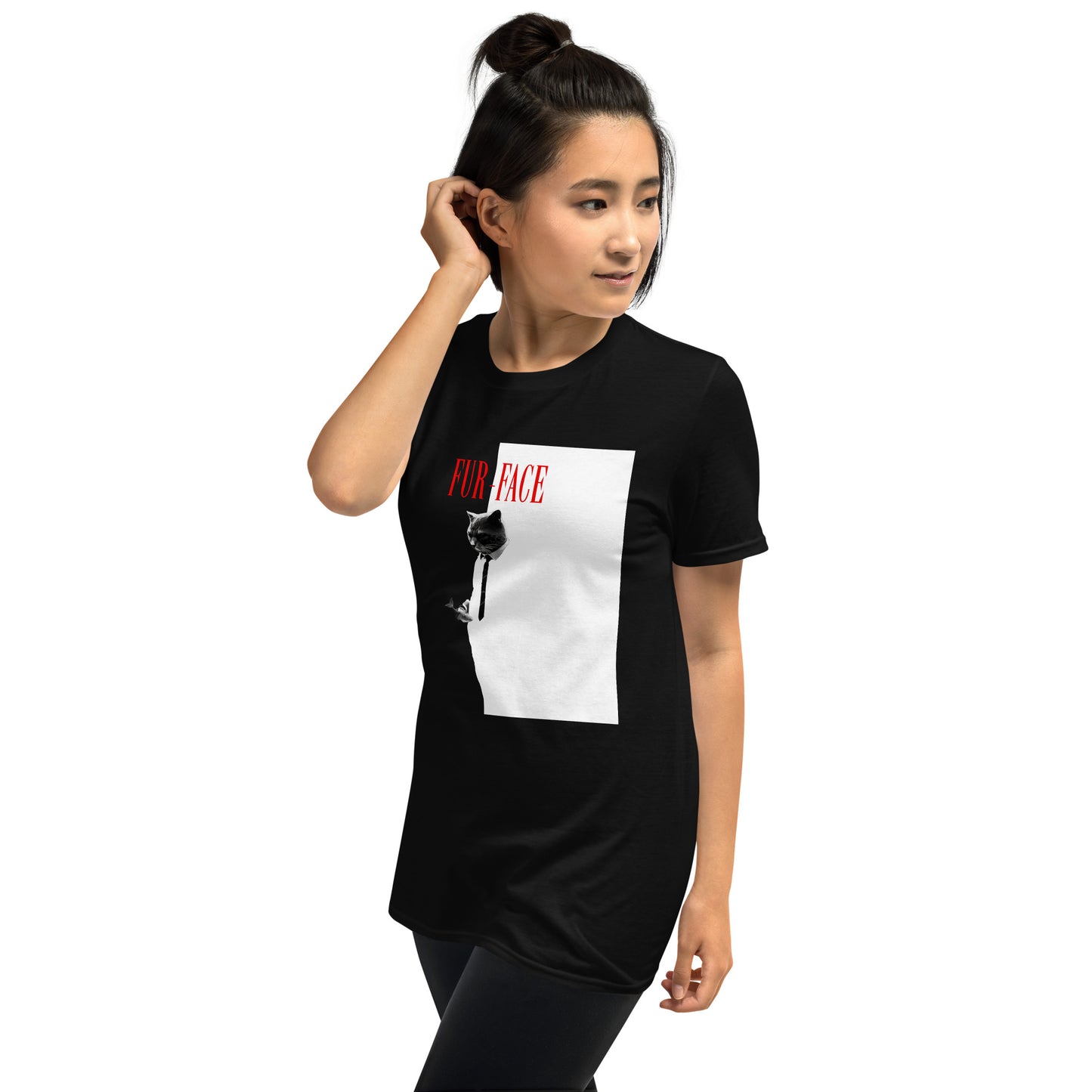 Furface Simplified Black Short-Sleeve Unisex T-Shirt