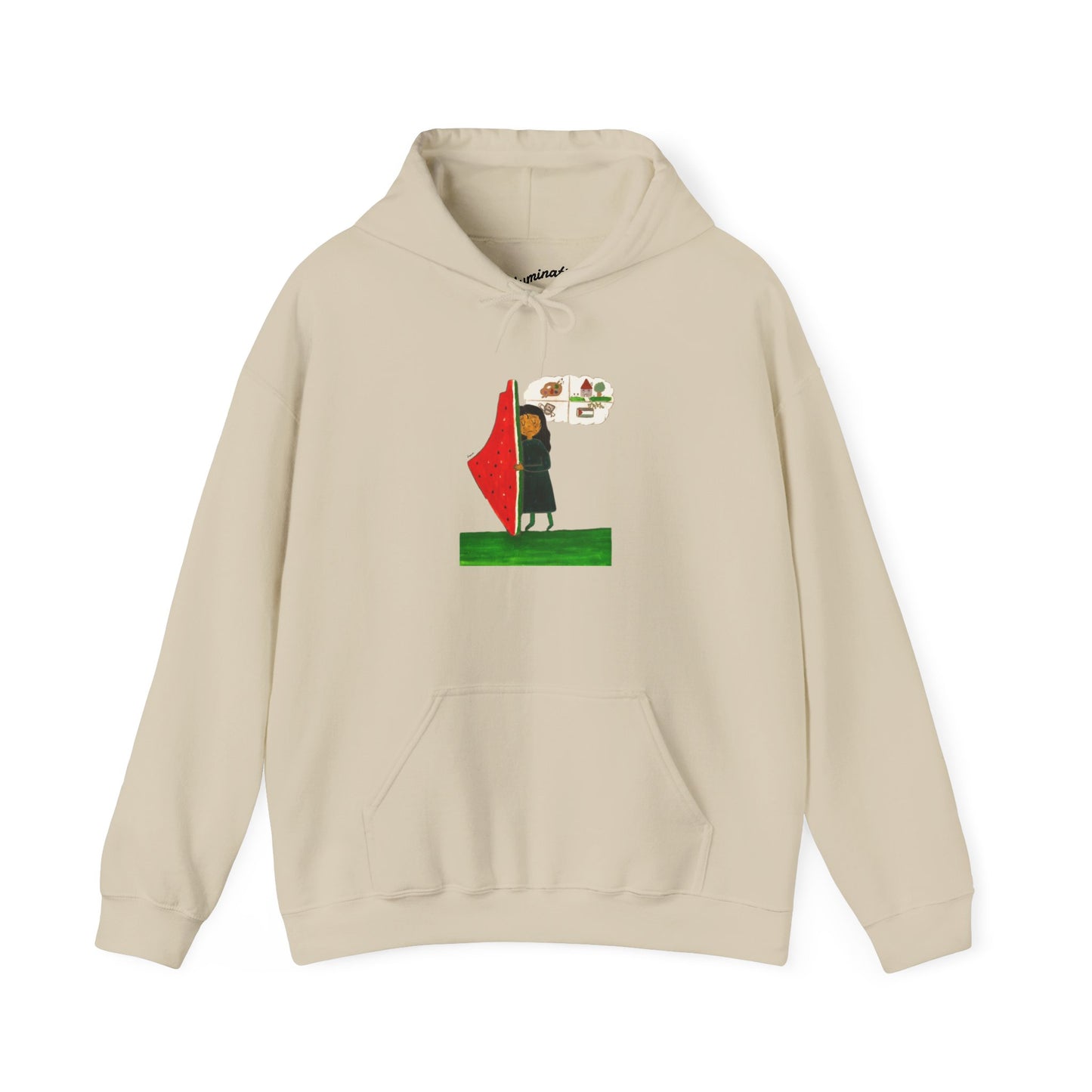 Gaza Hope Hoodie - 'Dreaming of a Normal Life' Artwork by Leen