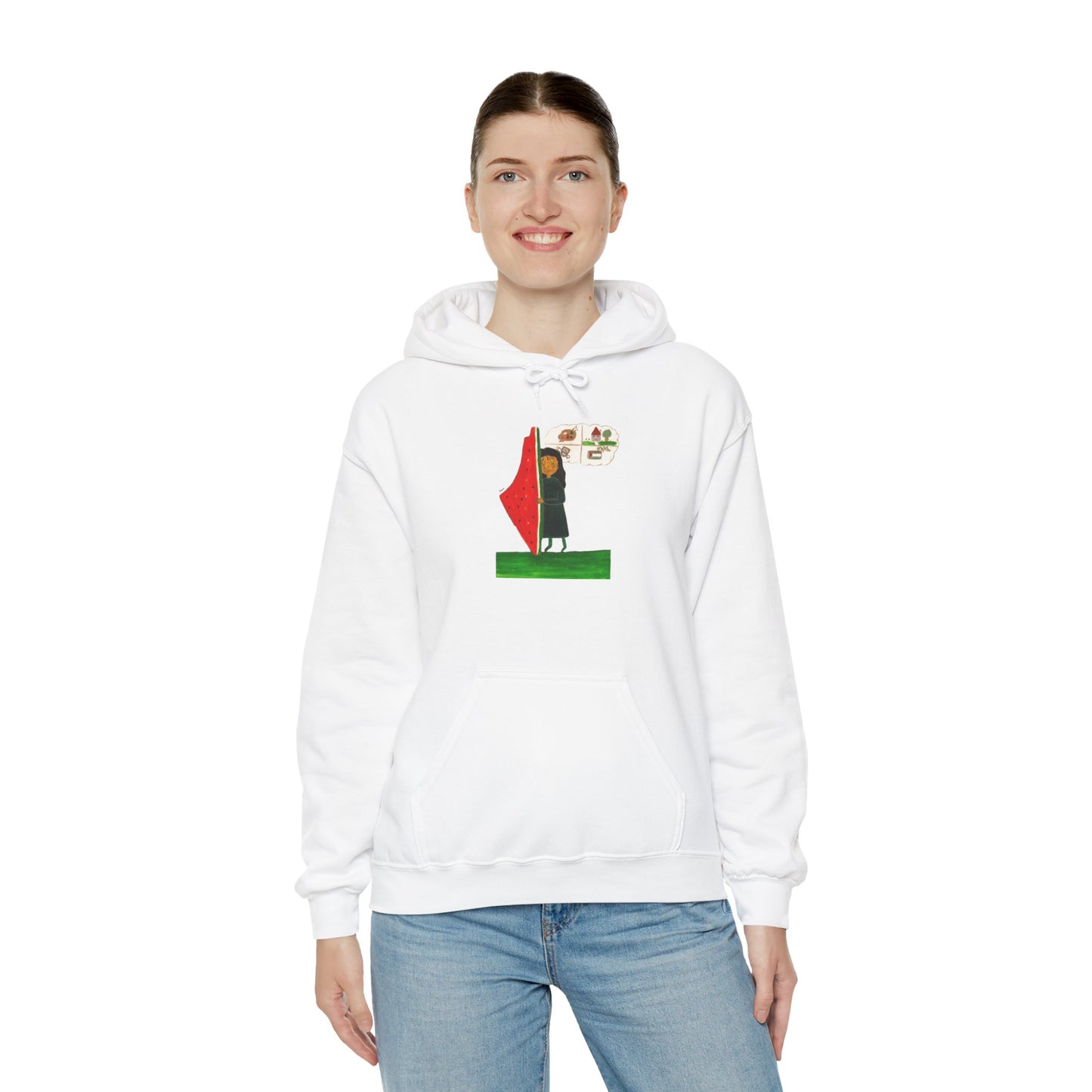 Gaza Hope Hoodie - 'Dreaming of a Normal Life' Artwork by Leen
