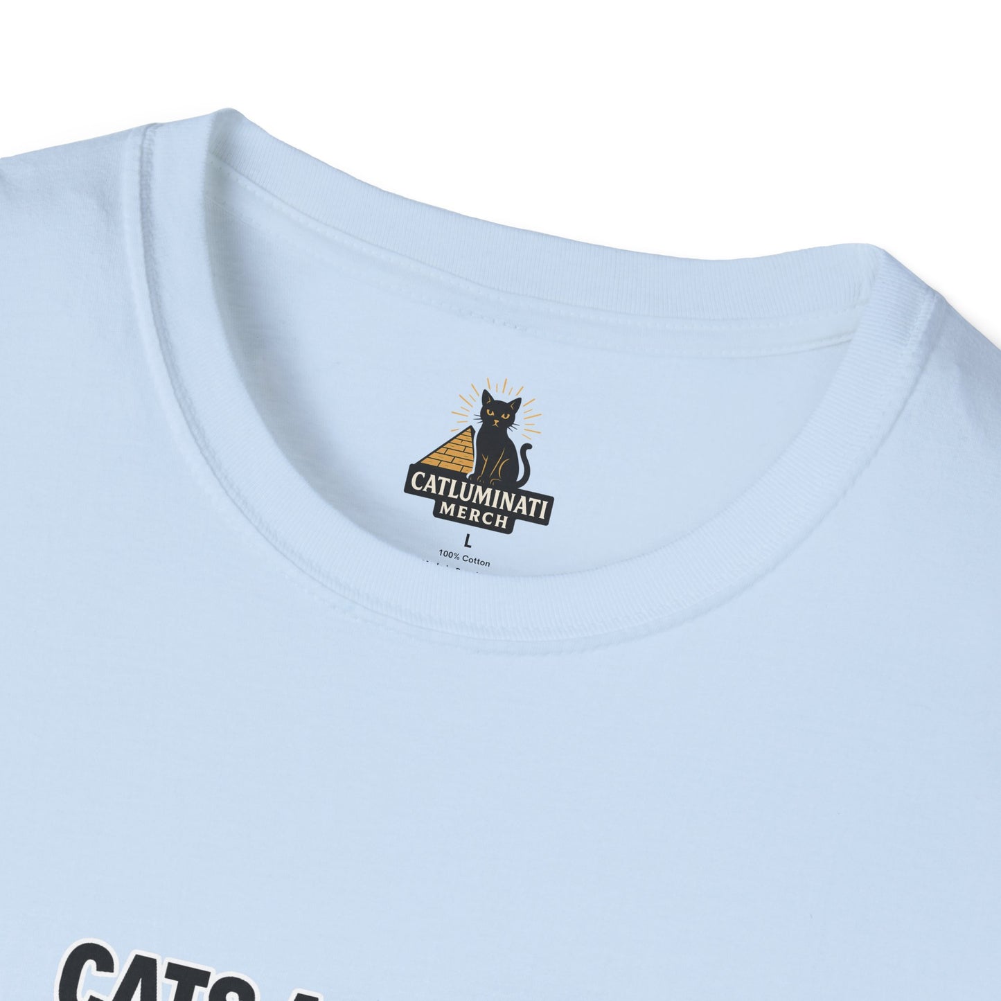 Cats Against Genocide Unisex Softstyle T-Shirt, Casual Tee, Statement Shirt, Gift for Activists, Cat Lovers, Eco-Friendly Apparel