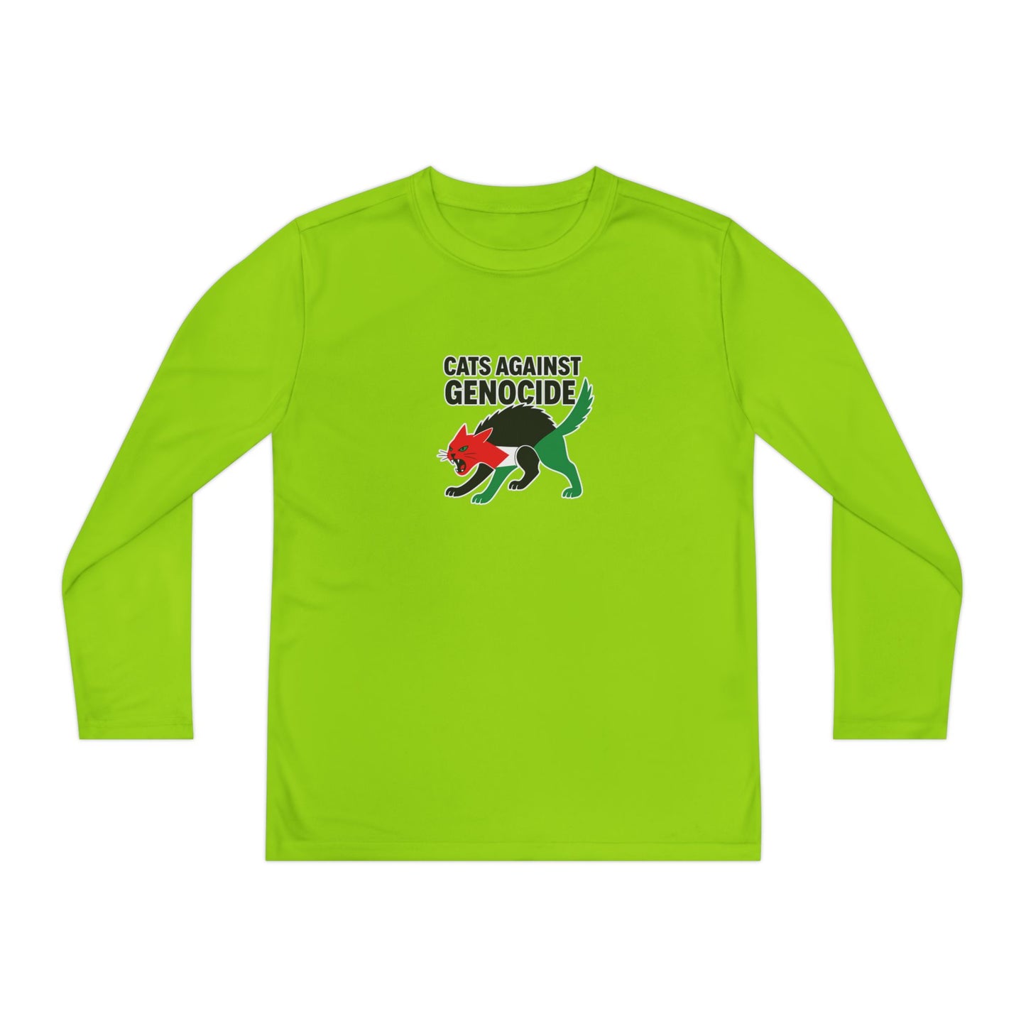 Youth Long Sleeve Tee - Cats Against Genocide | Cute Cat Shirt, Animal Rights Tee, Boys/Girls Shirt, Eco-Friendly Gift, Kids Activism [...]