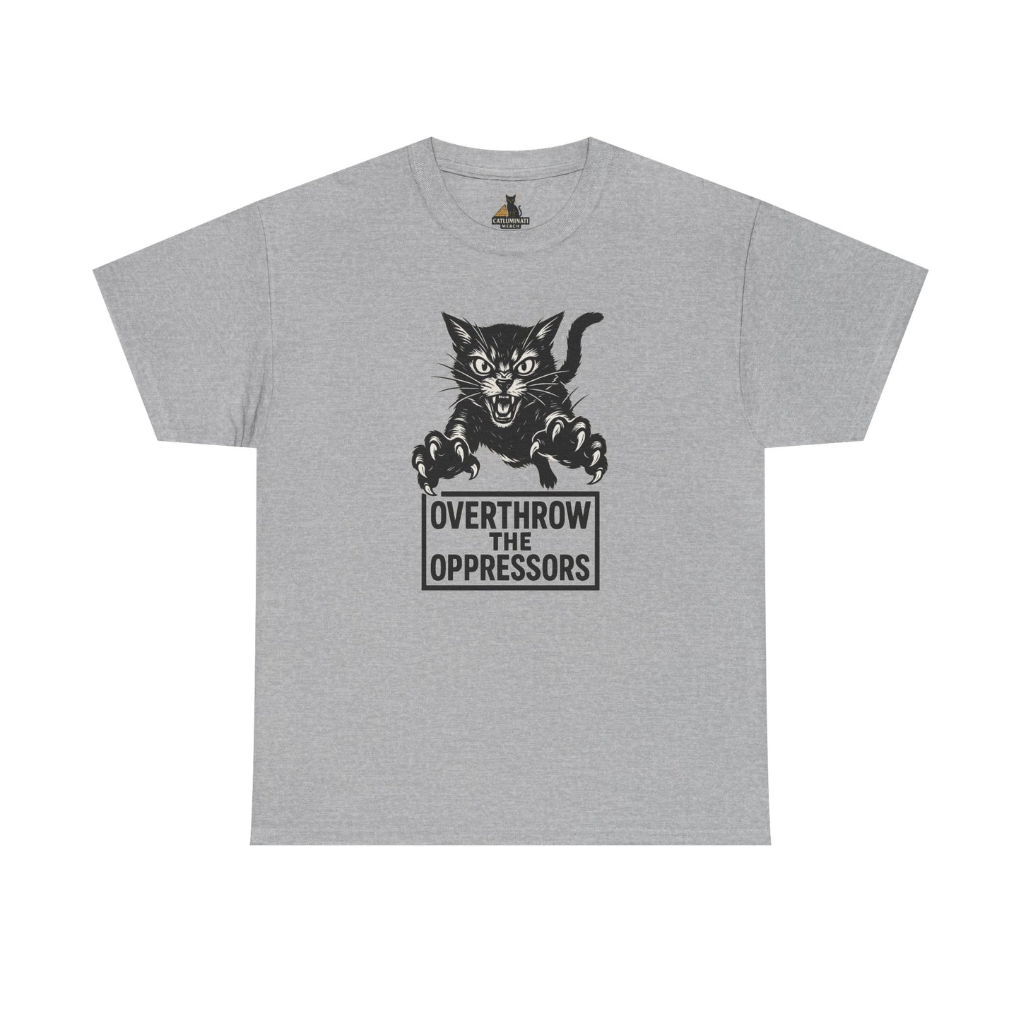 Cat Attacking Unisex Tee - Overthrow Oppressors