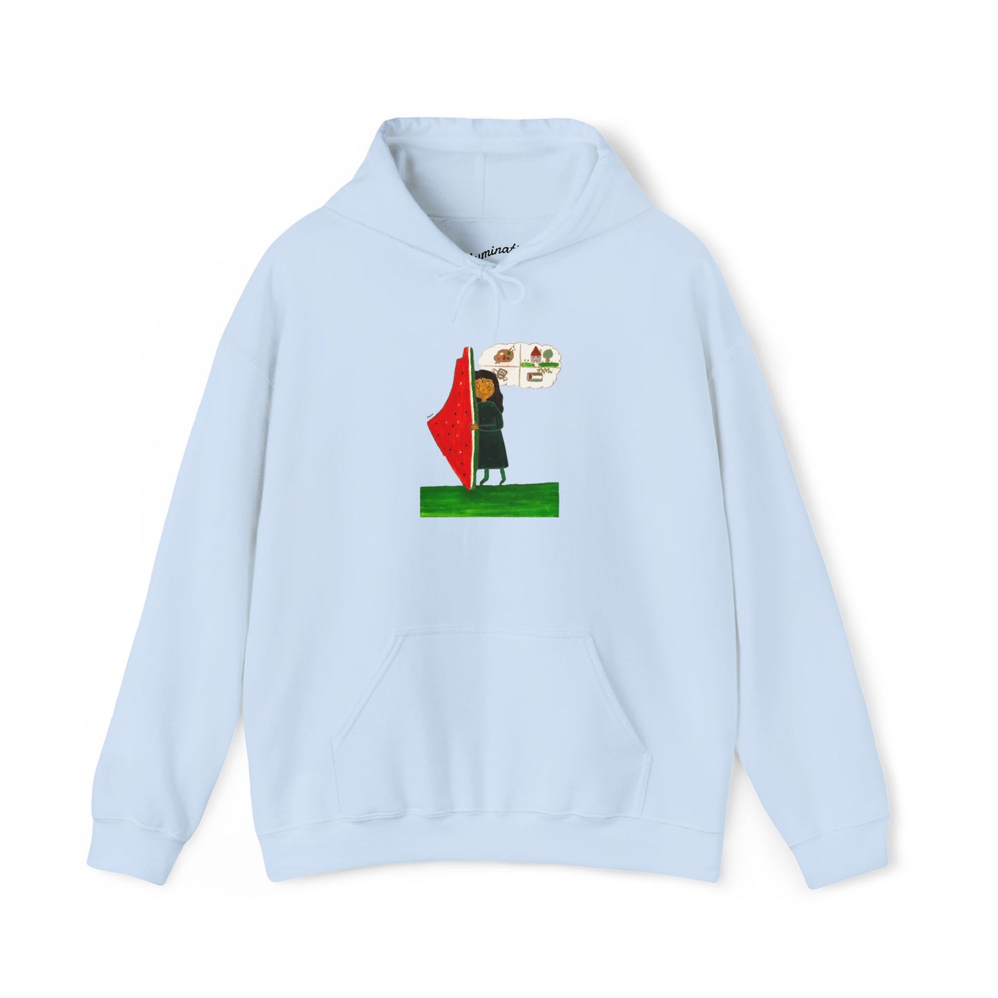 Gaza Hope Hoodie - 'Dreaming of a Normal Life' Artwork by Leen