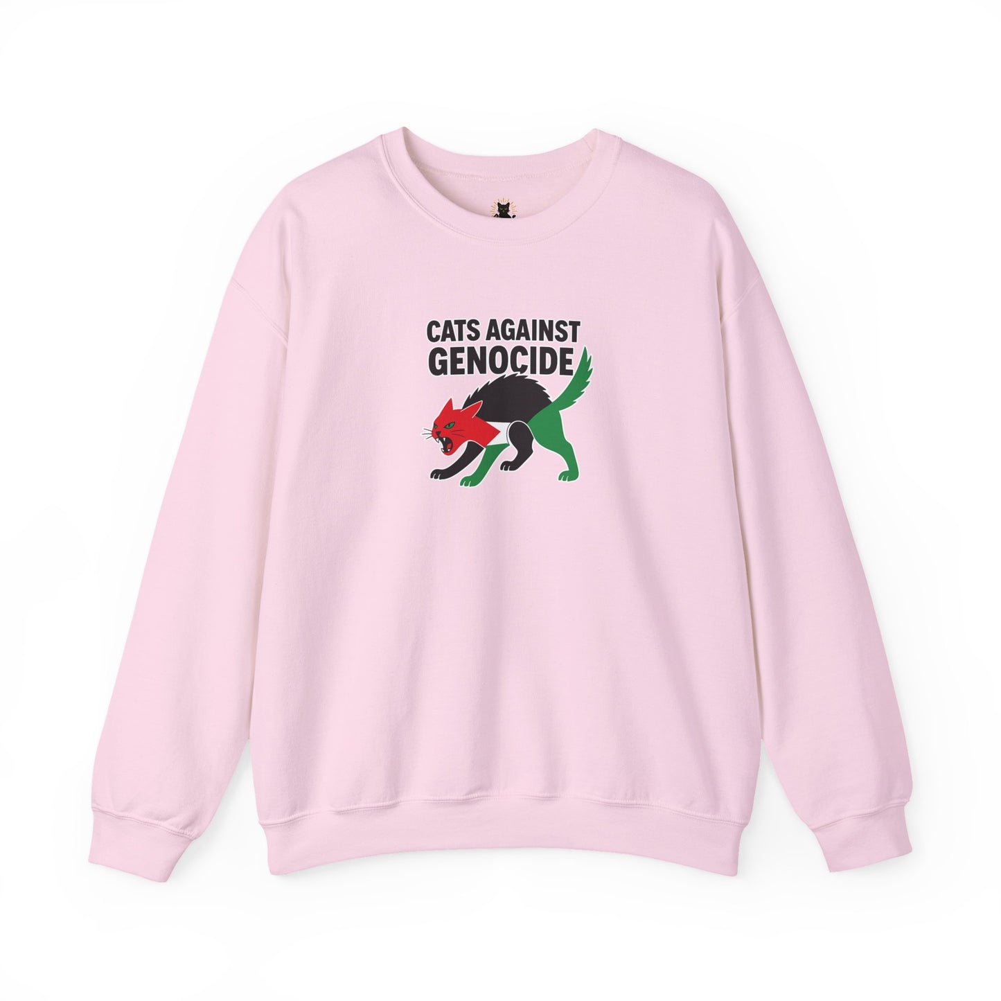 Cats Against Genocide Sweatshirt - Unisex Heavy Blend Crewneck, Cozy Gift, Eco-Friendly Fashion, Animal Rights Apparel, Casual Wear, [...]