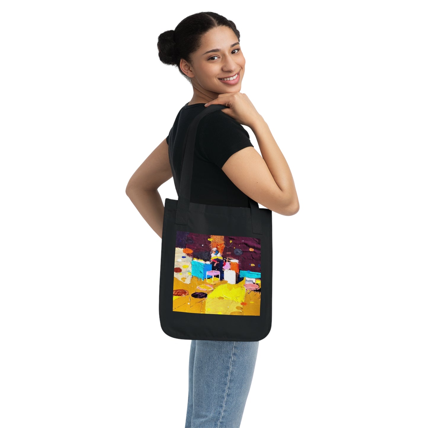 The Market by Mohammad Mustafa Organic Canvas Tote Bag