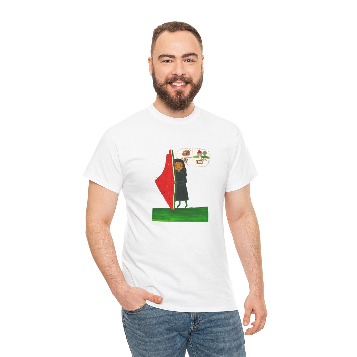 Palestine Watermelon Dreams Tee by Leen