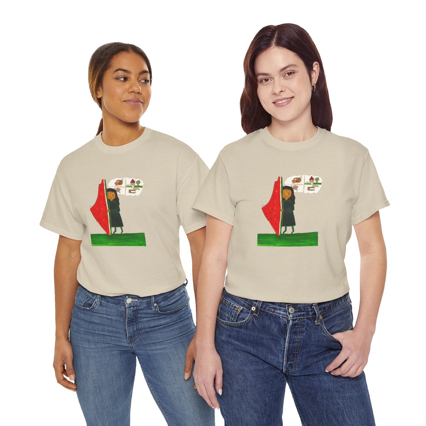 Palestine Watermelon Dreams Tee by Leen