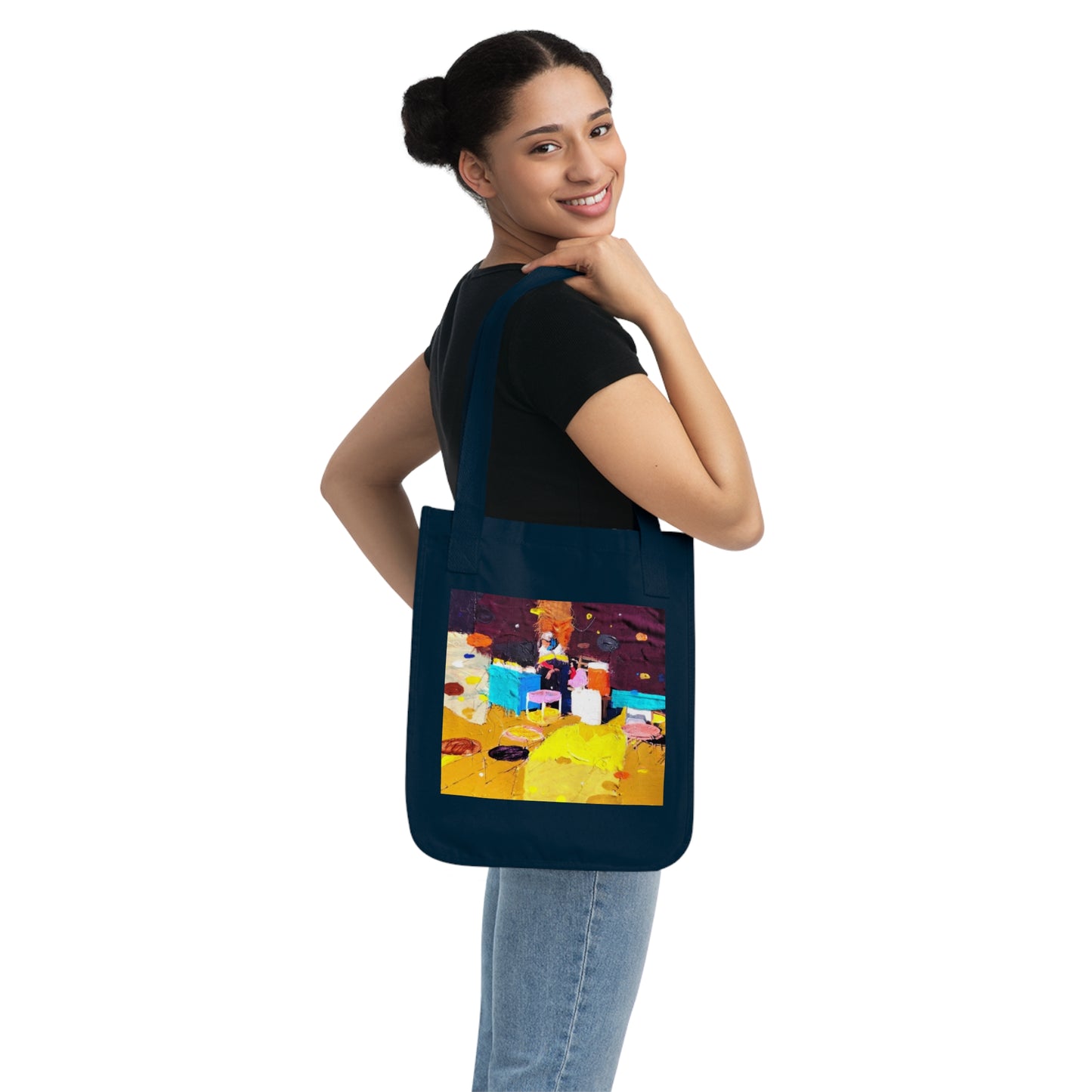 The Market by Mohammad Mustafa Organic Canvas Tote Bag