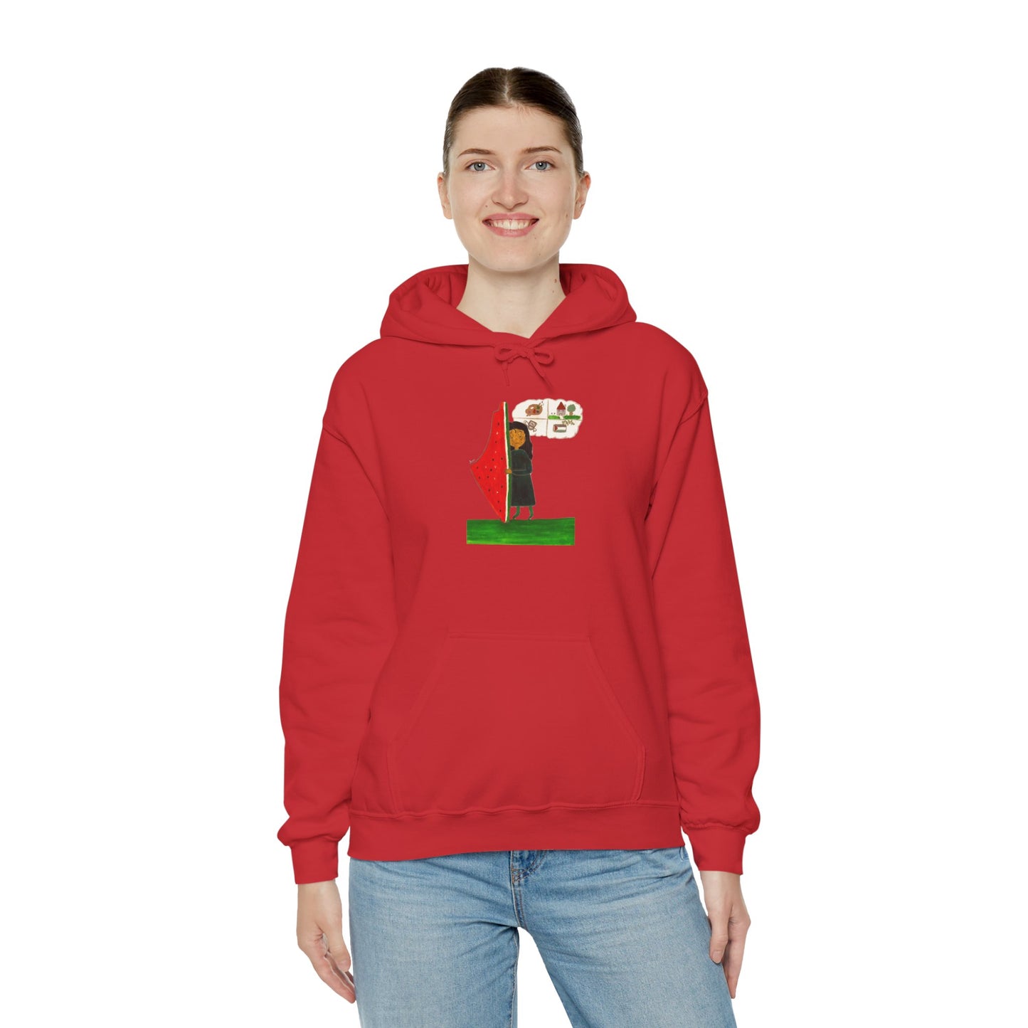 Gaza Hope Hoodie - 'Dreaming of a Normal Life' Artwork by Leen