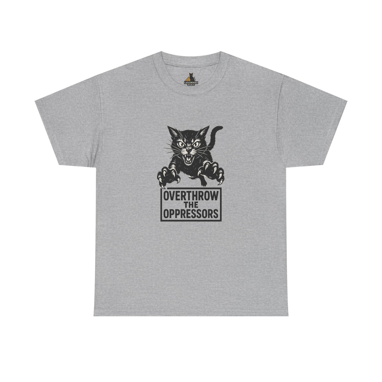 Cat Attacking Unisex Tee - Overthrow Oppressors