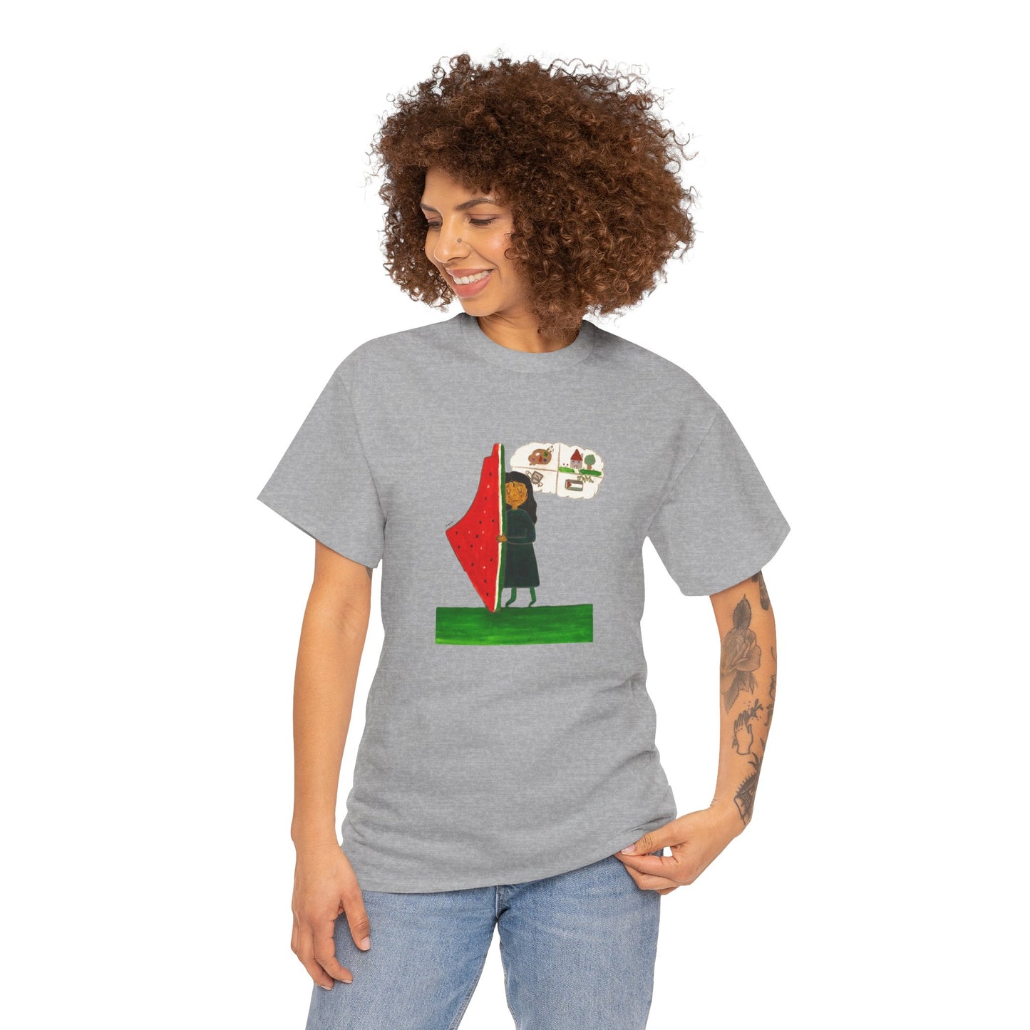 Palestine Watermelon Dreams Tee by Leen