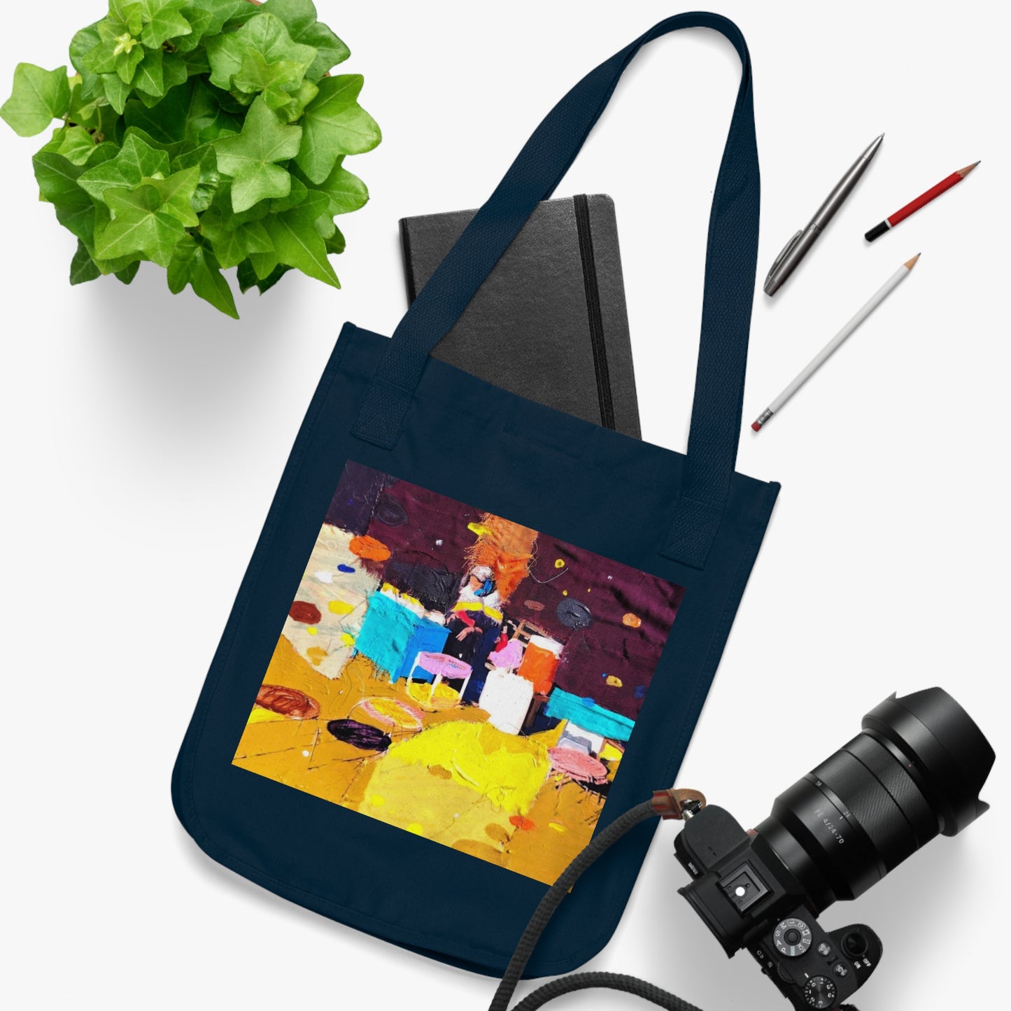 The Market by Mohammad Mustafa Organic Canvas Tote Bag