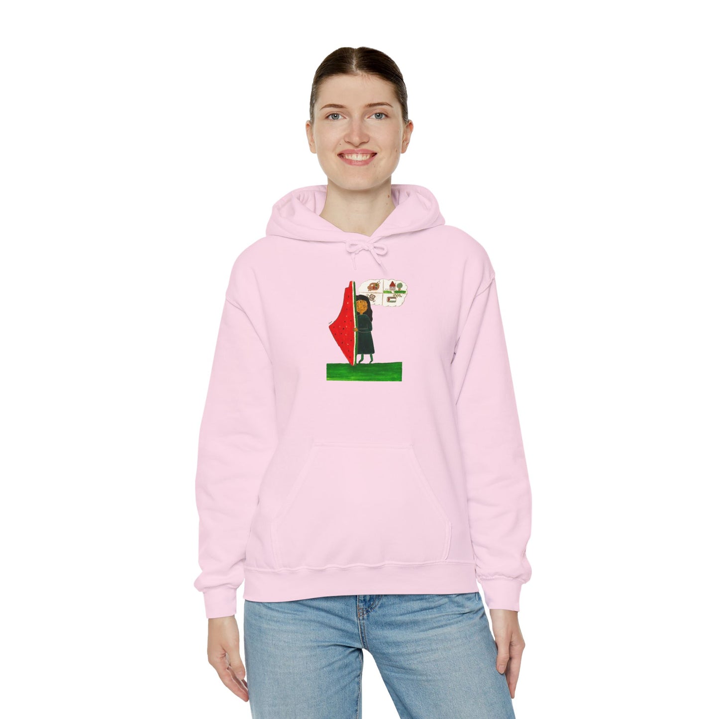 Gaza Hope Hoodie - 'Dreaming of a Normal Life' Artwork by Leen