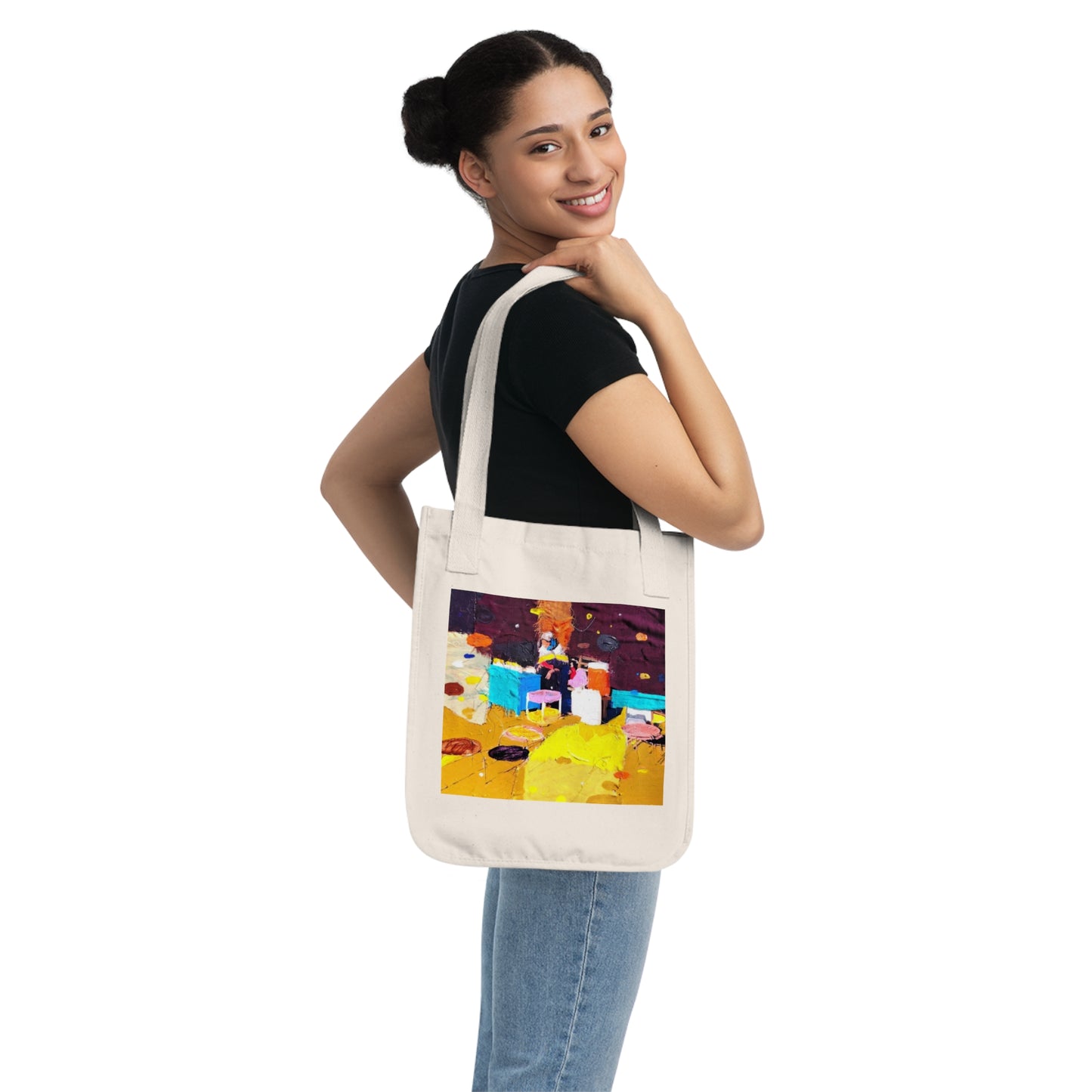 The Market by Mohammad Mustafa Organic Canvas Tote Bag