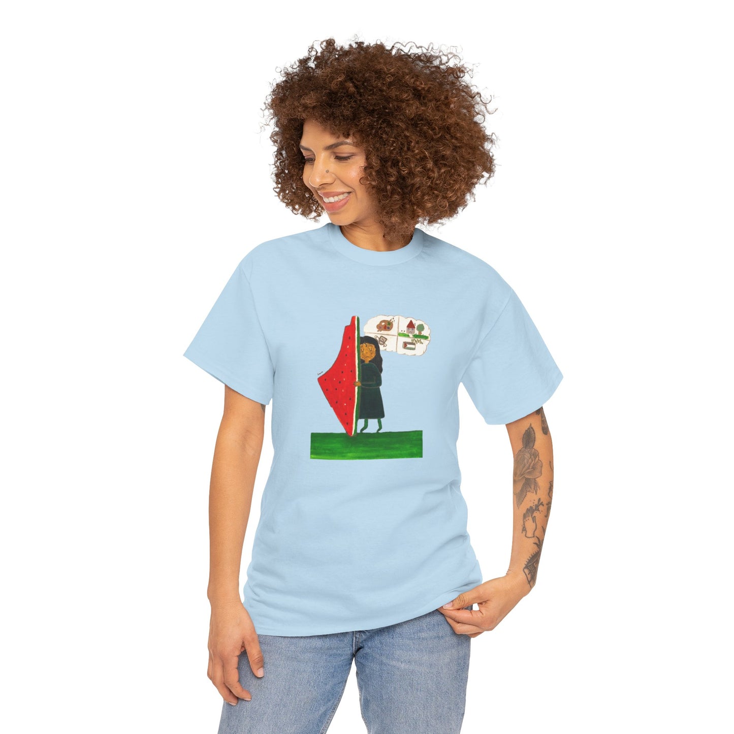 Palestine Watermelon Dreams Tee by Leen