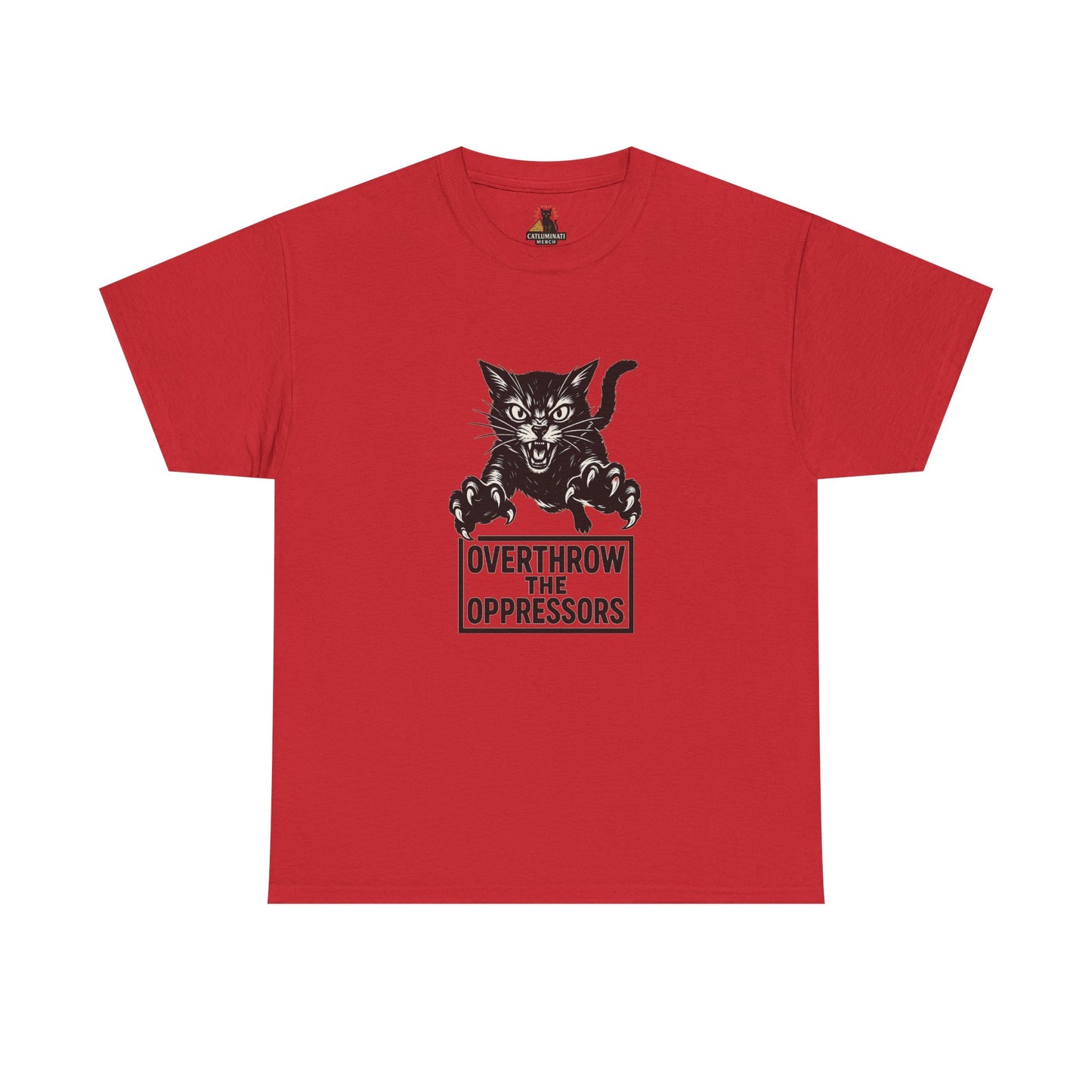 Cat Attacking Unisex Tee - Overthrow Oppressors