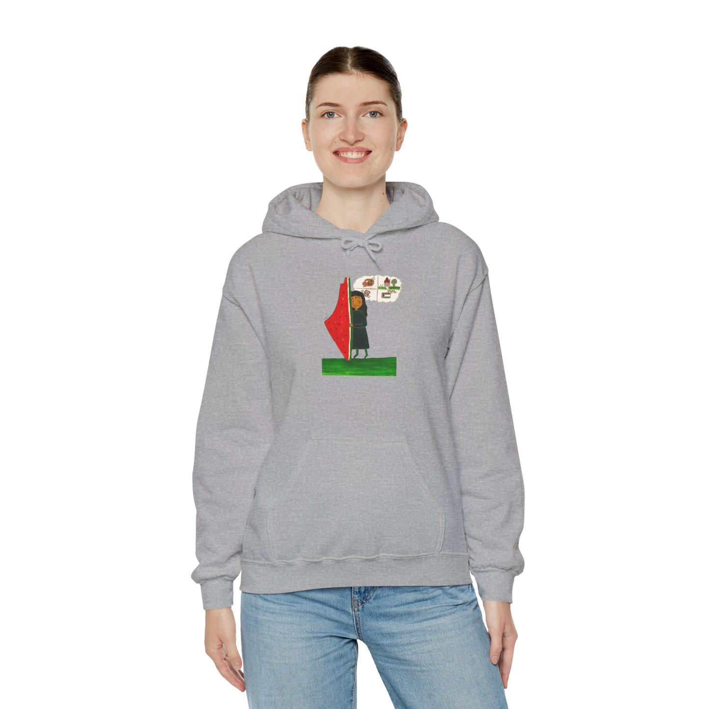 Gaza Hope Hoodie - 'Dreaming of a Normal Life' Artwork by Leen