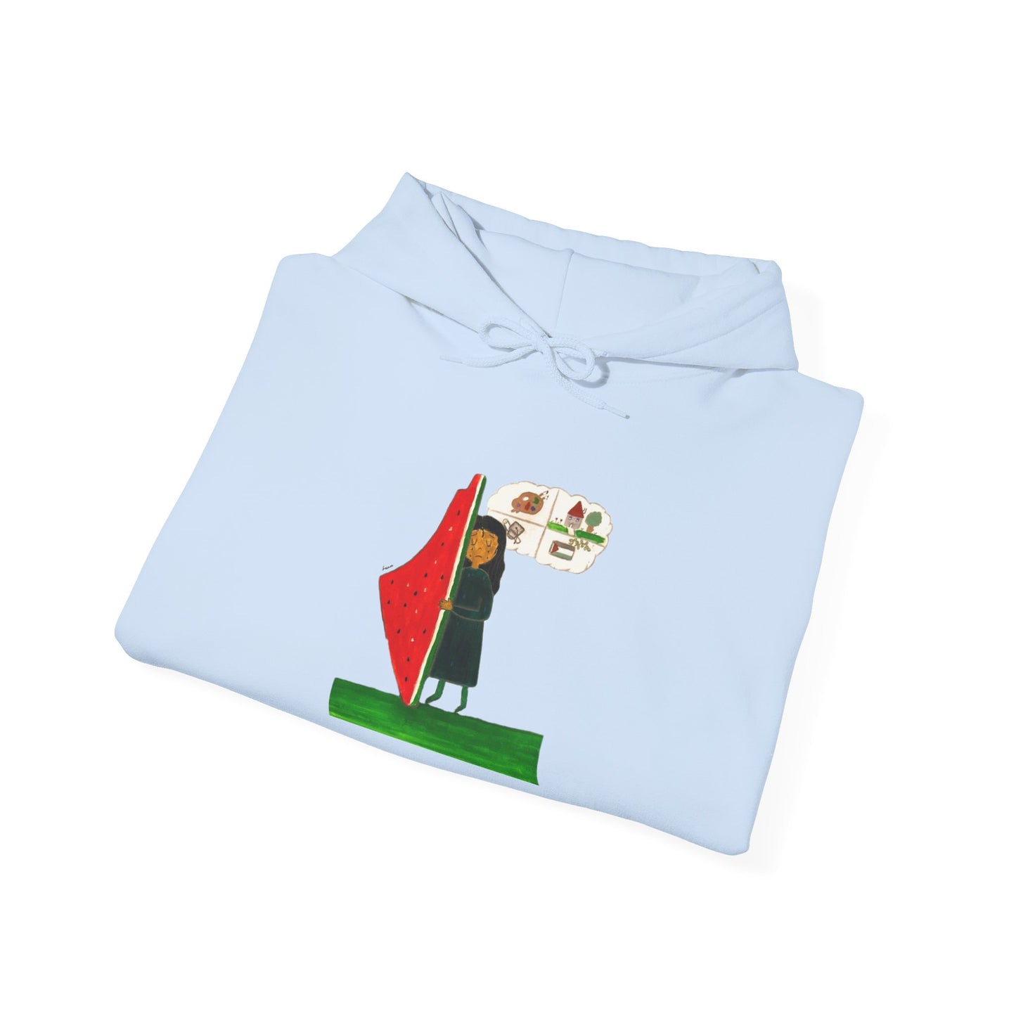 Gaza Hope Hoodie - 'Dreaming of a Normal Life' Artwork by Leen