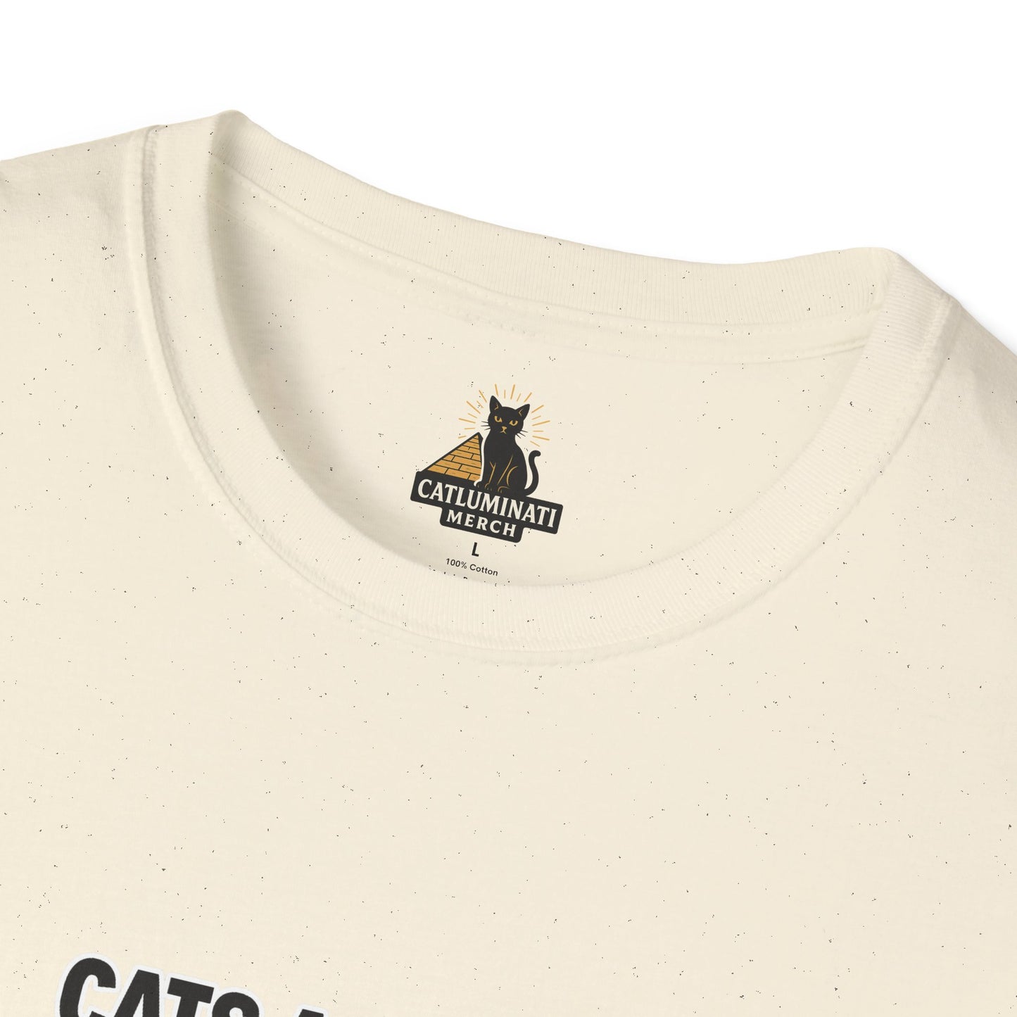 Cats Against Genocide Unisex Softstyle T-Shirt, Casual Tee, Statement Shirt, Gift for Activists, Cat Lovers, Eco-Friendly Apparel