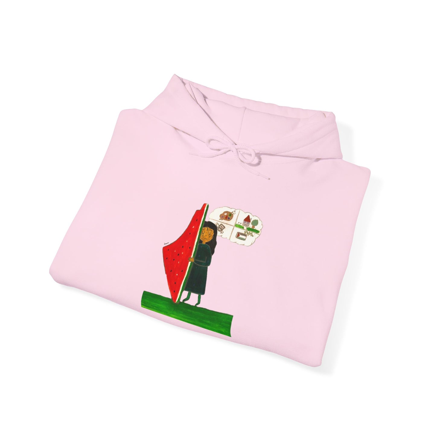 Gaza Hope Hoodie - 'Dreaming of a Normal Life' Artwork by Leen