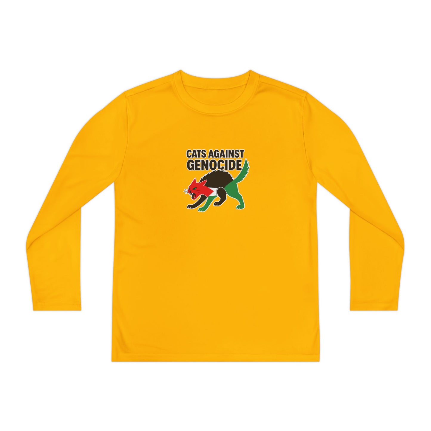 Youth Long Sleeve Tee - Cats Against Genocide | Cute Cat Shirt, Animal Rights Tee, Boys/Girls Shirt, Eco-Friendly Gift, Kids Activism [...]