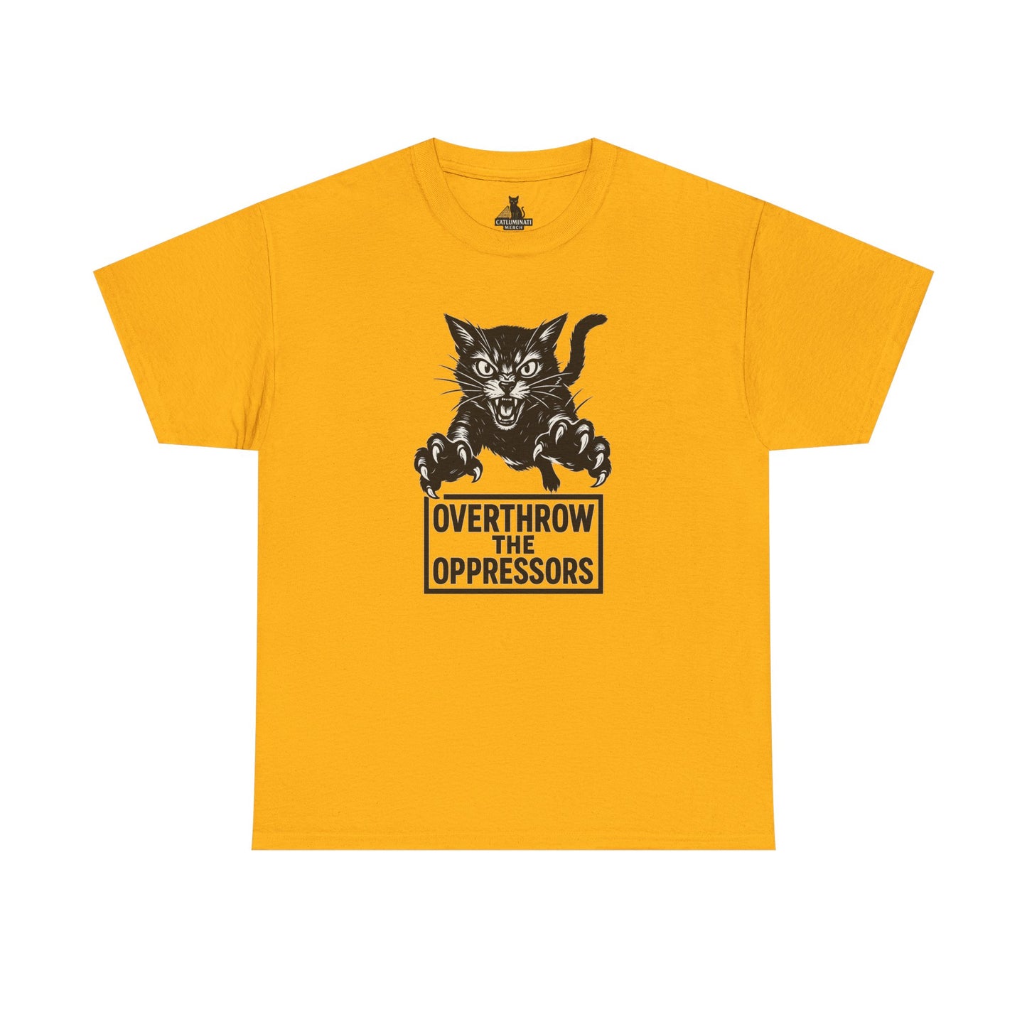 Cat Attacking Unisex Tee - Overthrow Oppressors