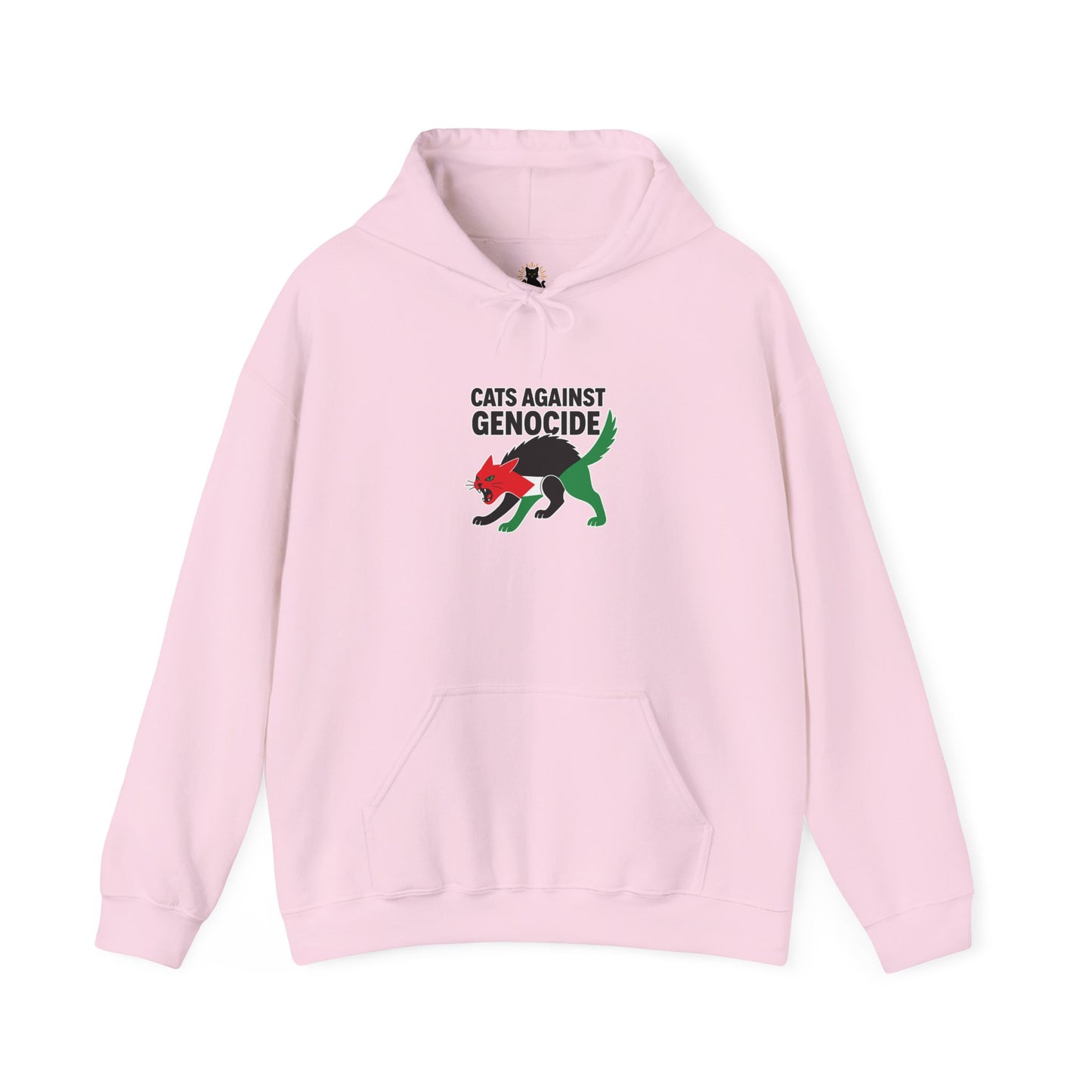 Cats Against Genocide Hooded Sweatshirt, Unisex Hoodie, Cozy Sweatshirt, Animal Rights Apparel, Activist Clothing, Gift for Cat Lovers