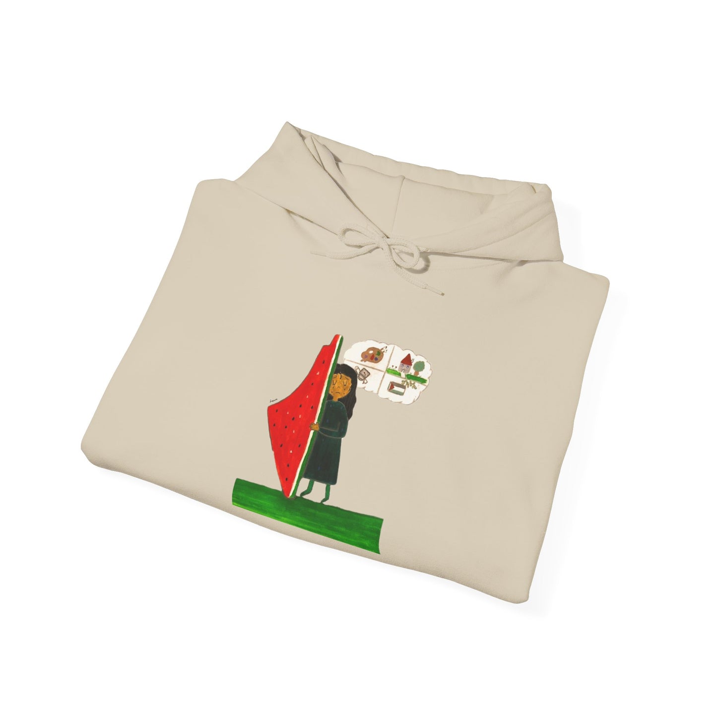 Gaza Hope Hoodie - 'Dreaming of a Normal Life' Artwork by Leen