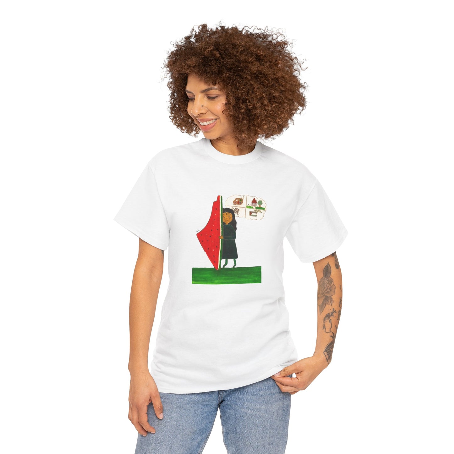 Palestine Watermelon Dreams Tee by Leen