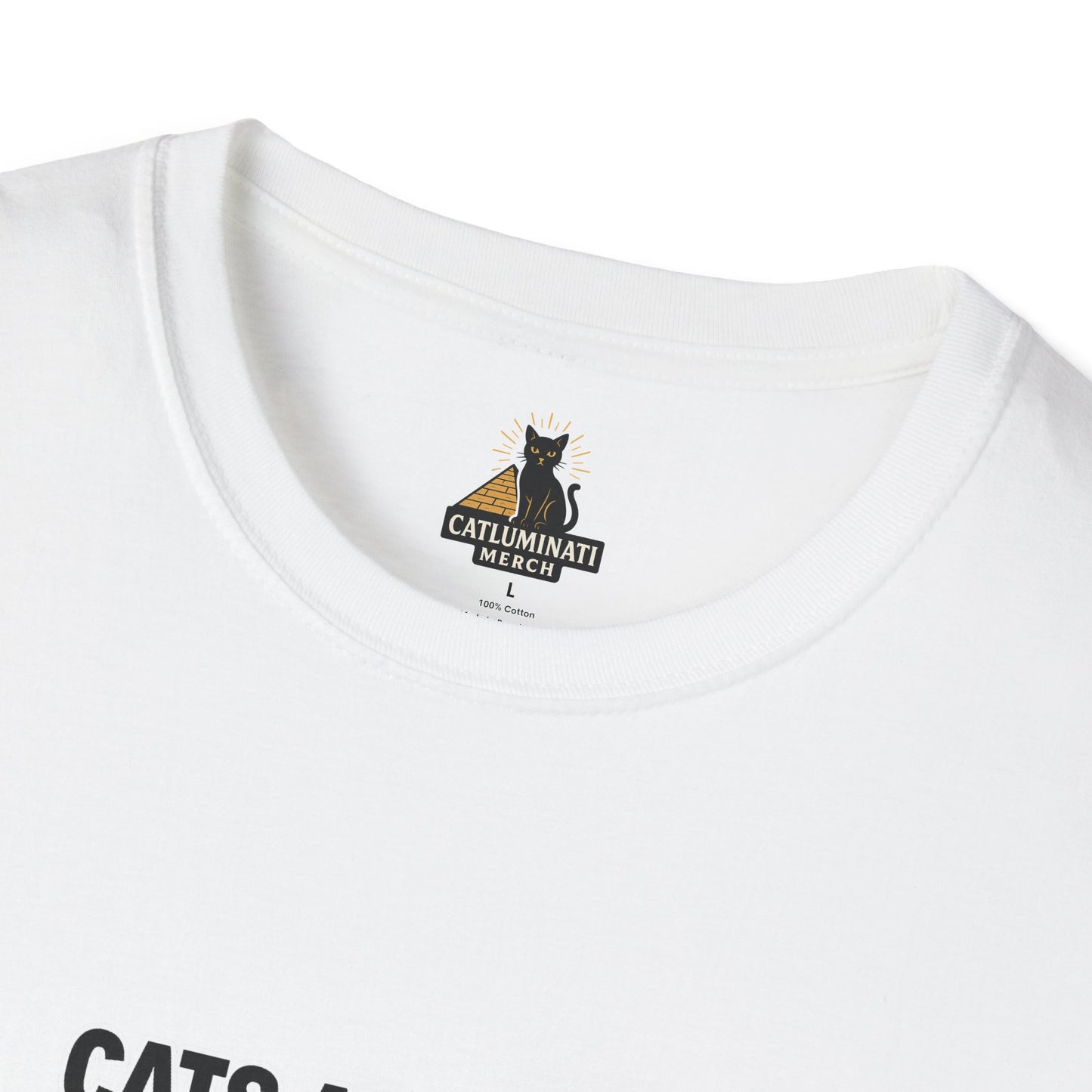 Cats Against Genocide Unisex Softstyle T-Shirt, Casual Tee, Statement Shirt, Gift for Activists, Cat Lovers, Eco-Friendly Apparel