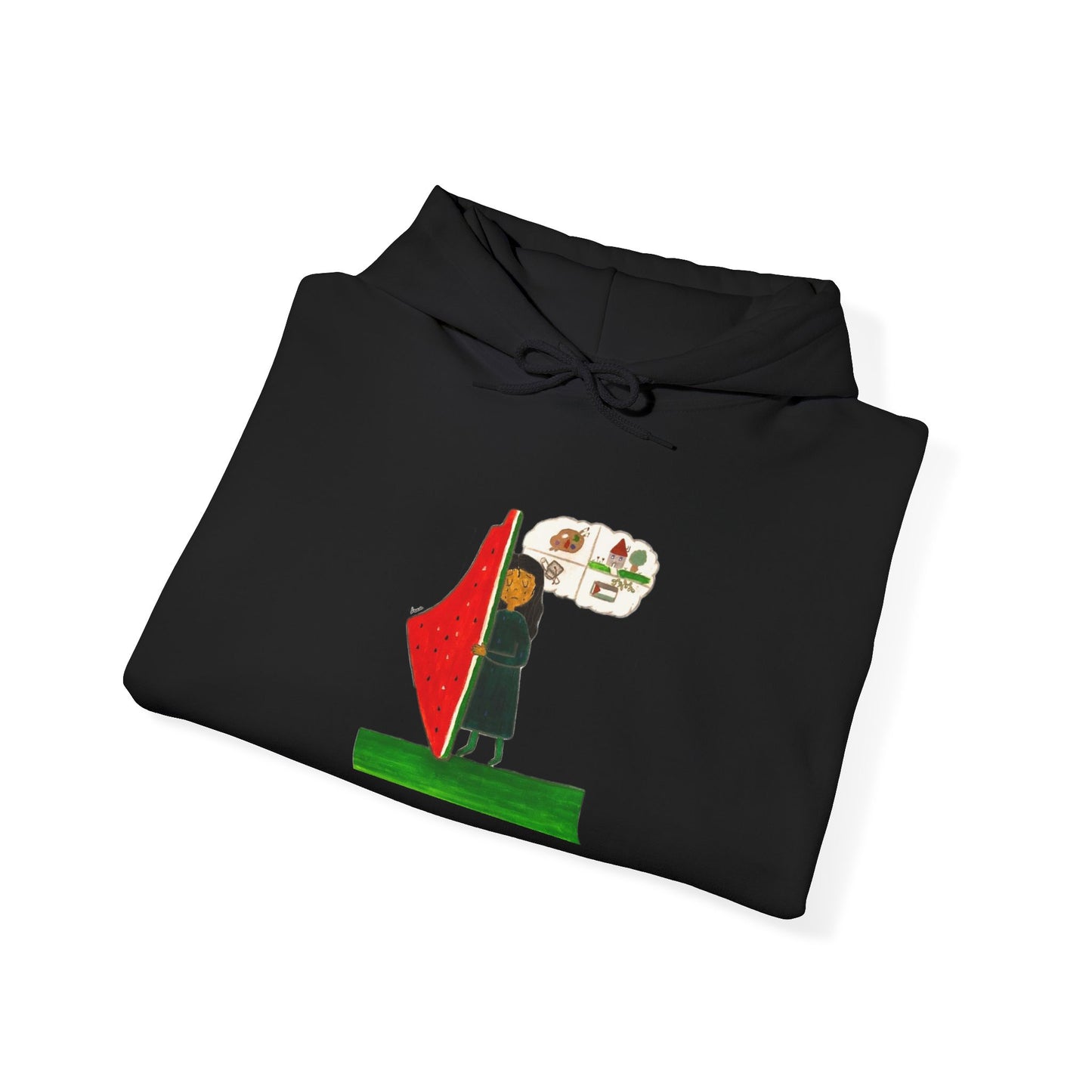 Gaza Hope Hoodie - 'Dreaming of a Normal Life' Artwork by Leen