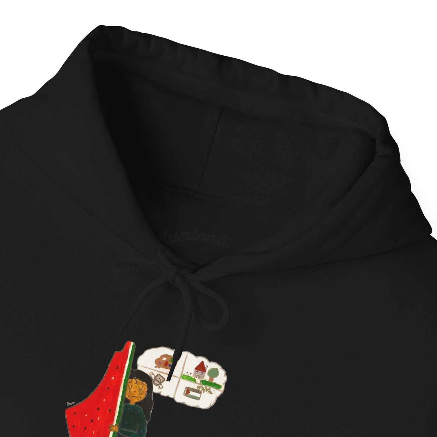 Gaza Hope Hoodie - 'Dreaming of a Normal Life' Artwork by Leen
