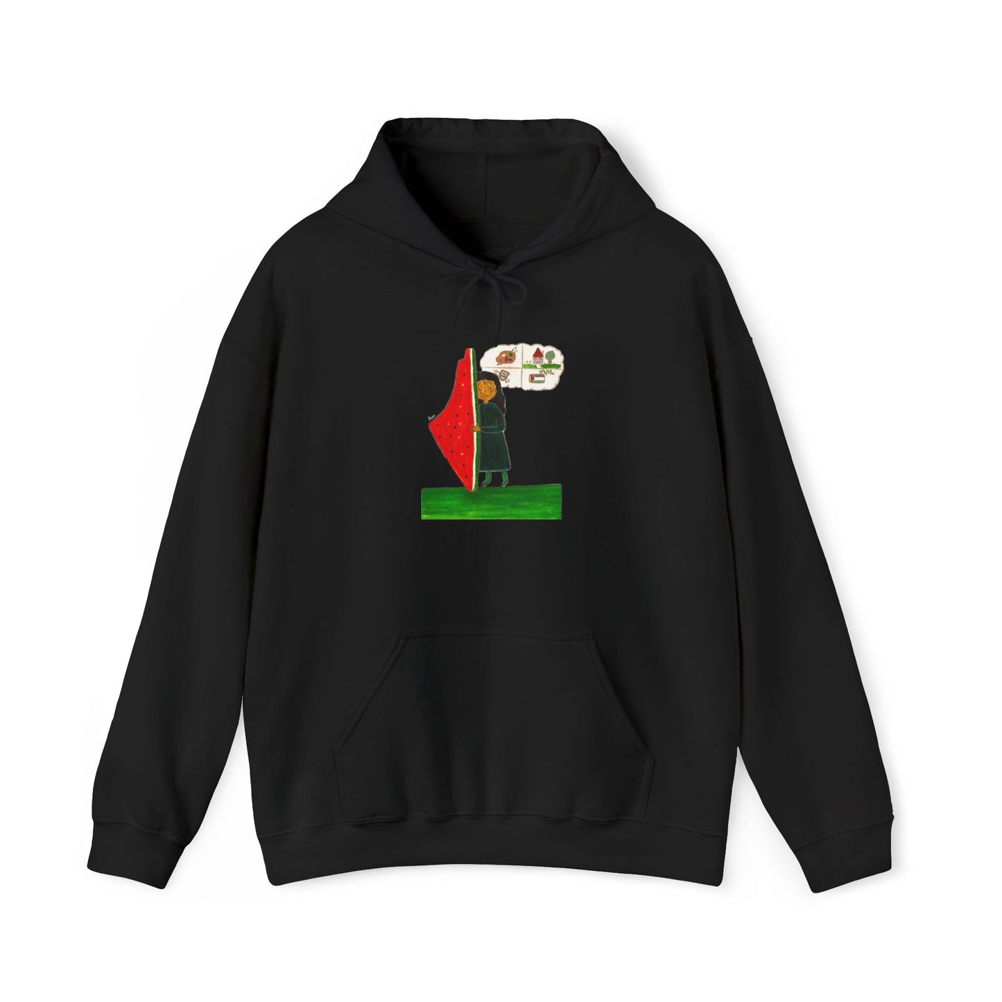 Gaza Hope Hoodie - 'Dreaming of a Normal Life' Artwork by Leen