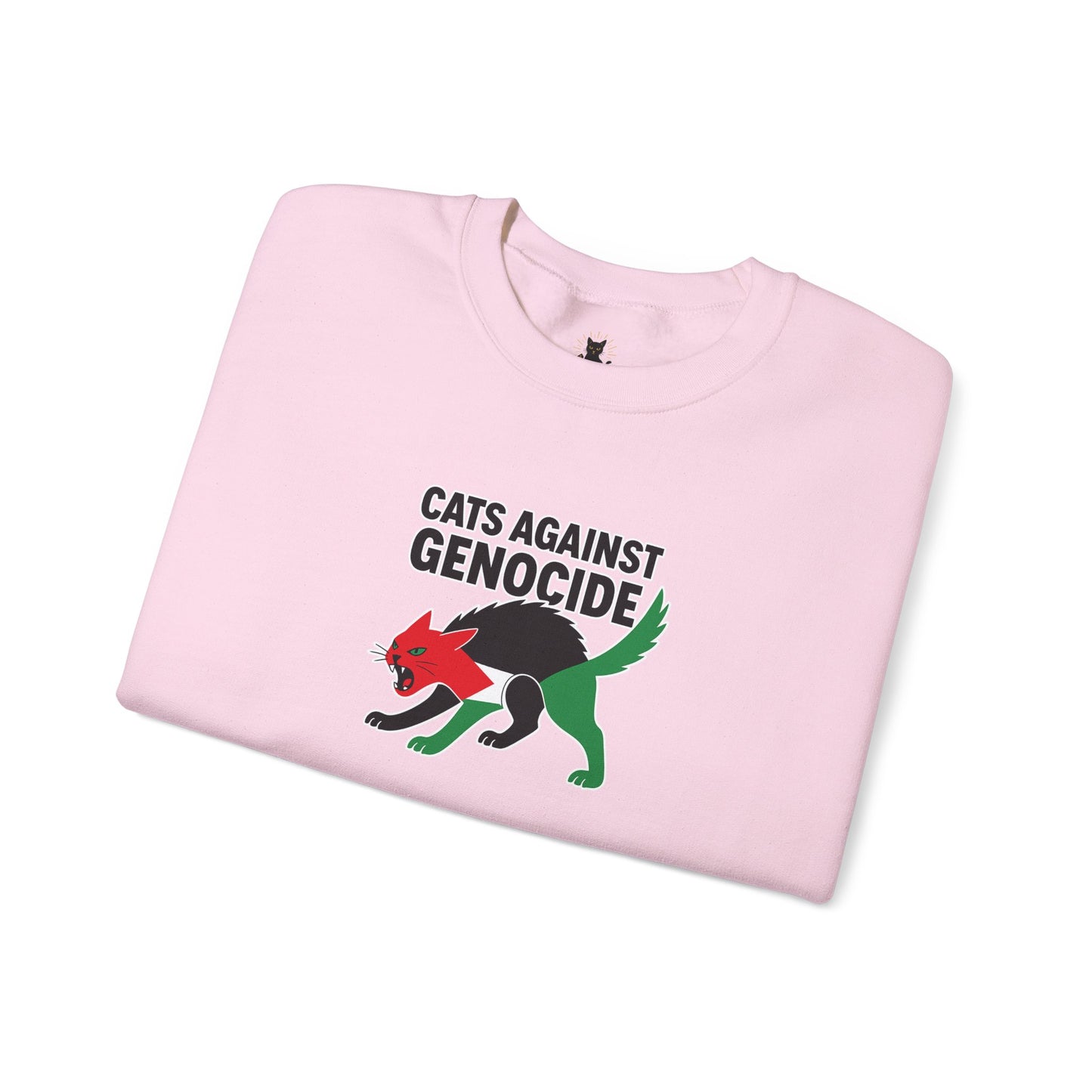 Cats Against Genocide Sweatshirt - Unisex Heavy Blend Crewneck, Cozy Gift, Eco-Friendly Fashion, Animal Rights Apparel, Casual Wear, [...]