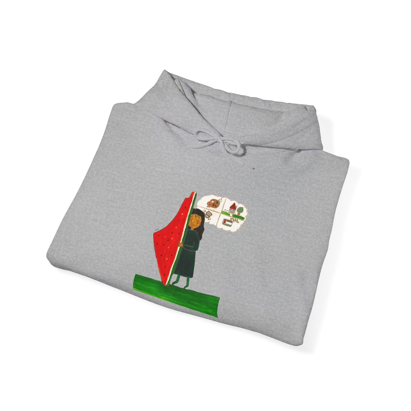Gaza Hope Hoodie - 'Dreaming of a Normal Life' Artwork by Leen