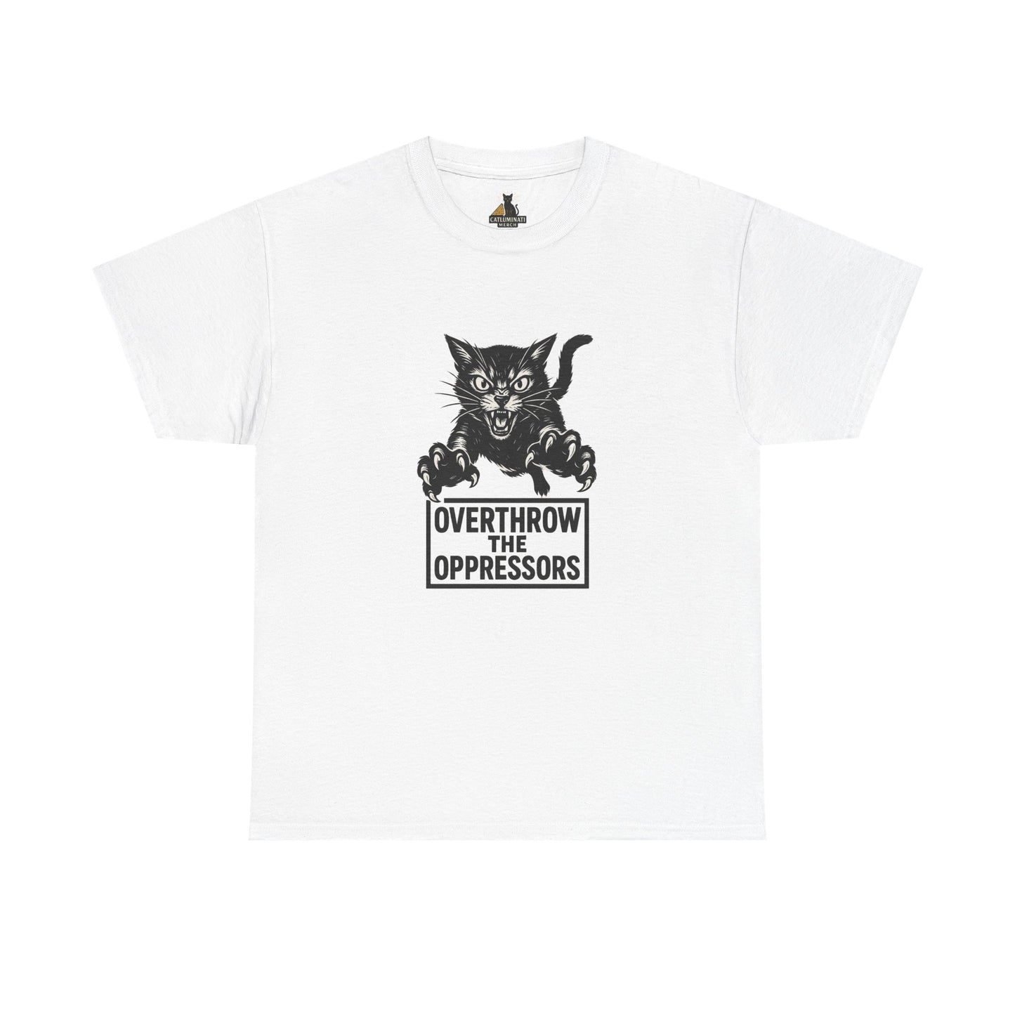 Cat Attacking Unisex Tee - Overthrow Oppressors