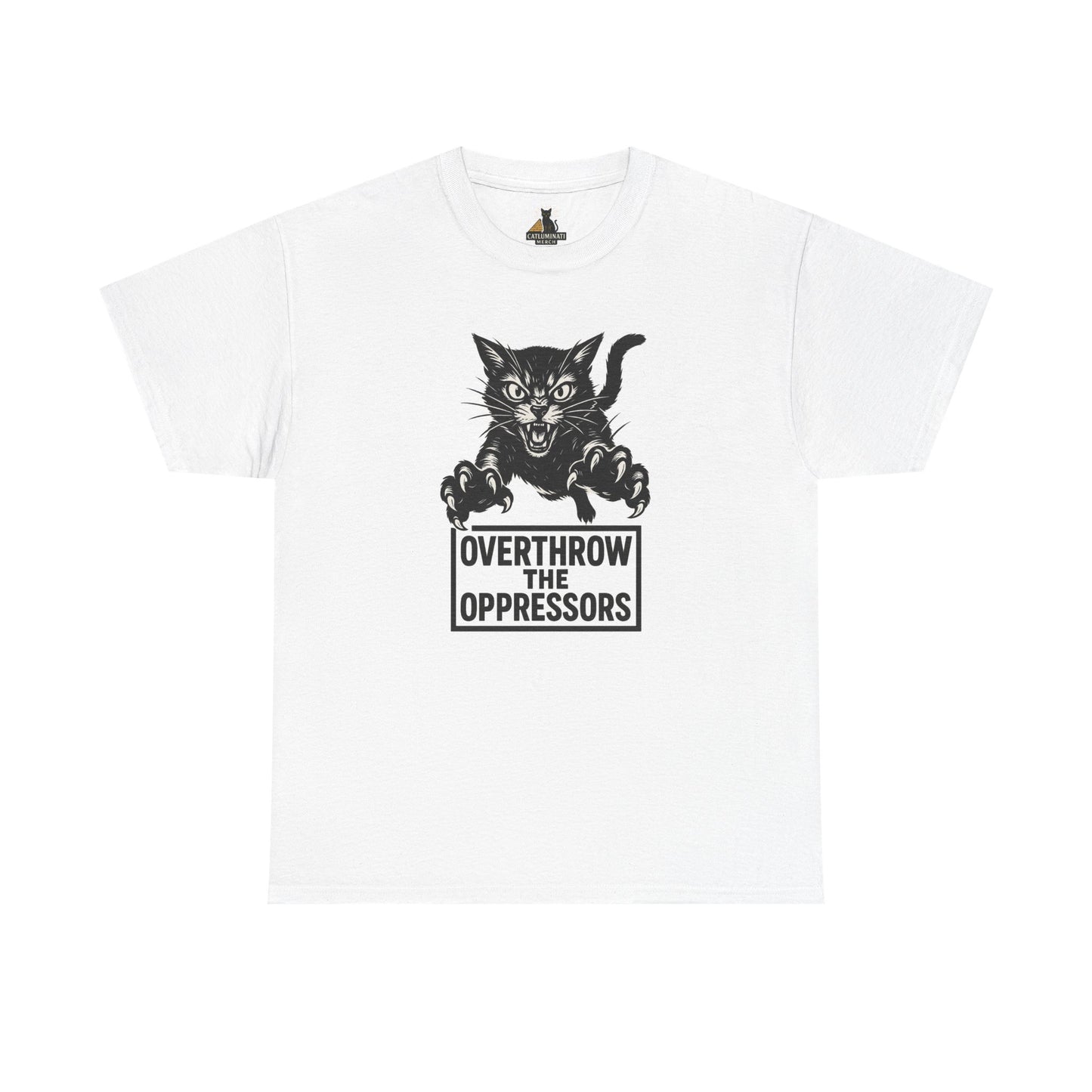Cat Attacking Unisex Tee - Overthrow Oppressors