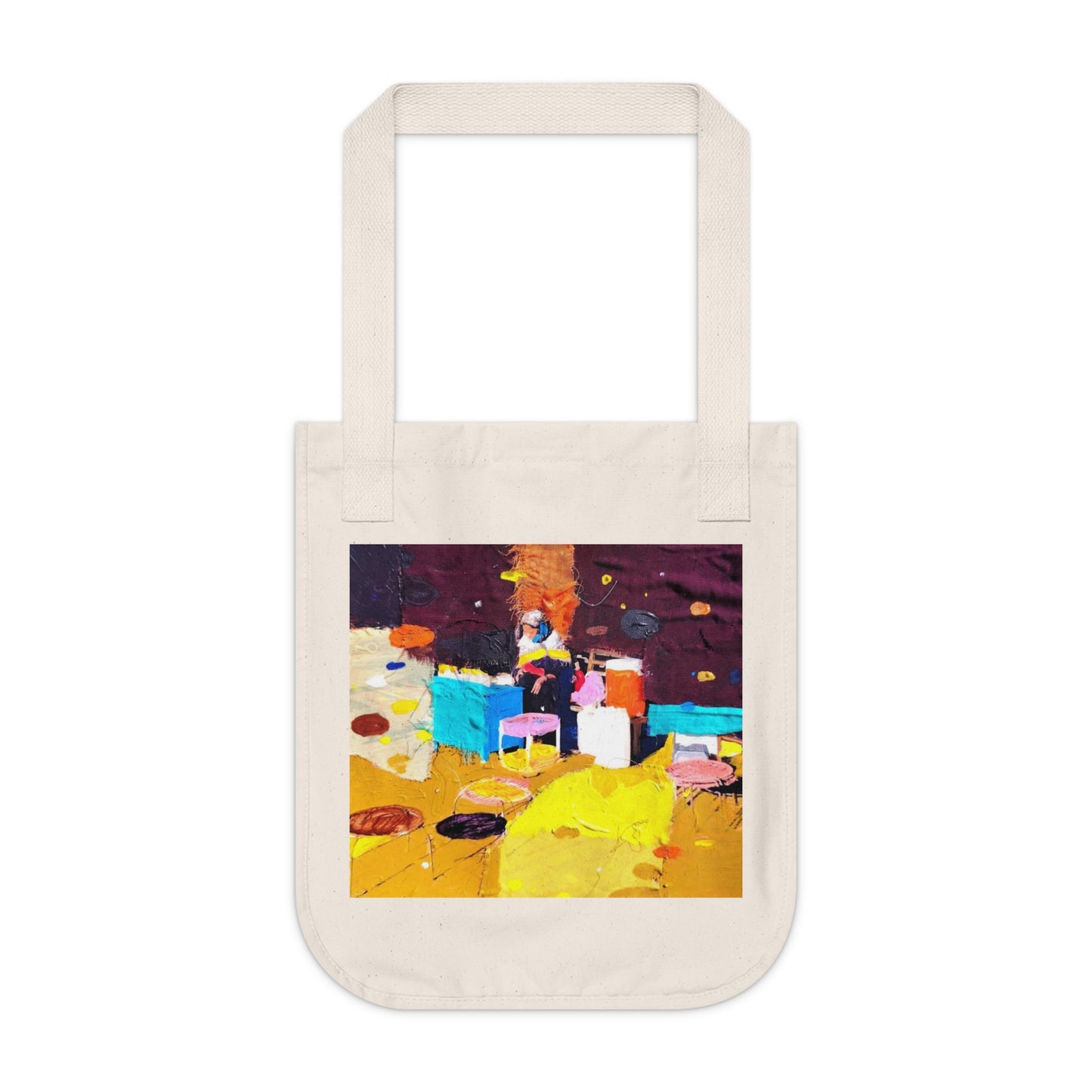 The Market by Mohammad Mustafa Organic Canvas Tote Bag