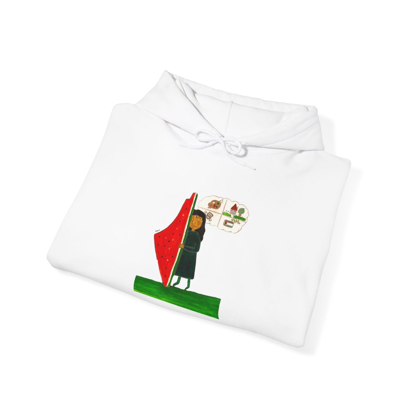 Gaza Hope Hoodie - 'Dreaming of a Normal Life' Artwork by Leen
