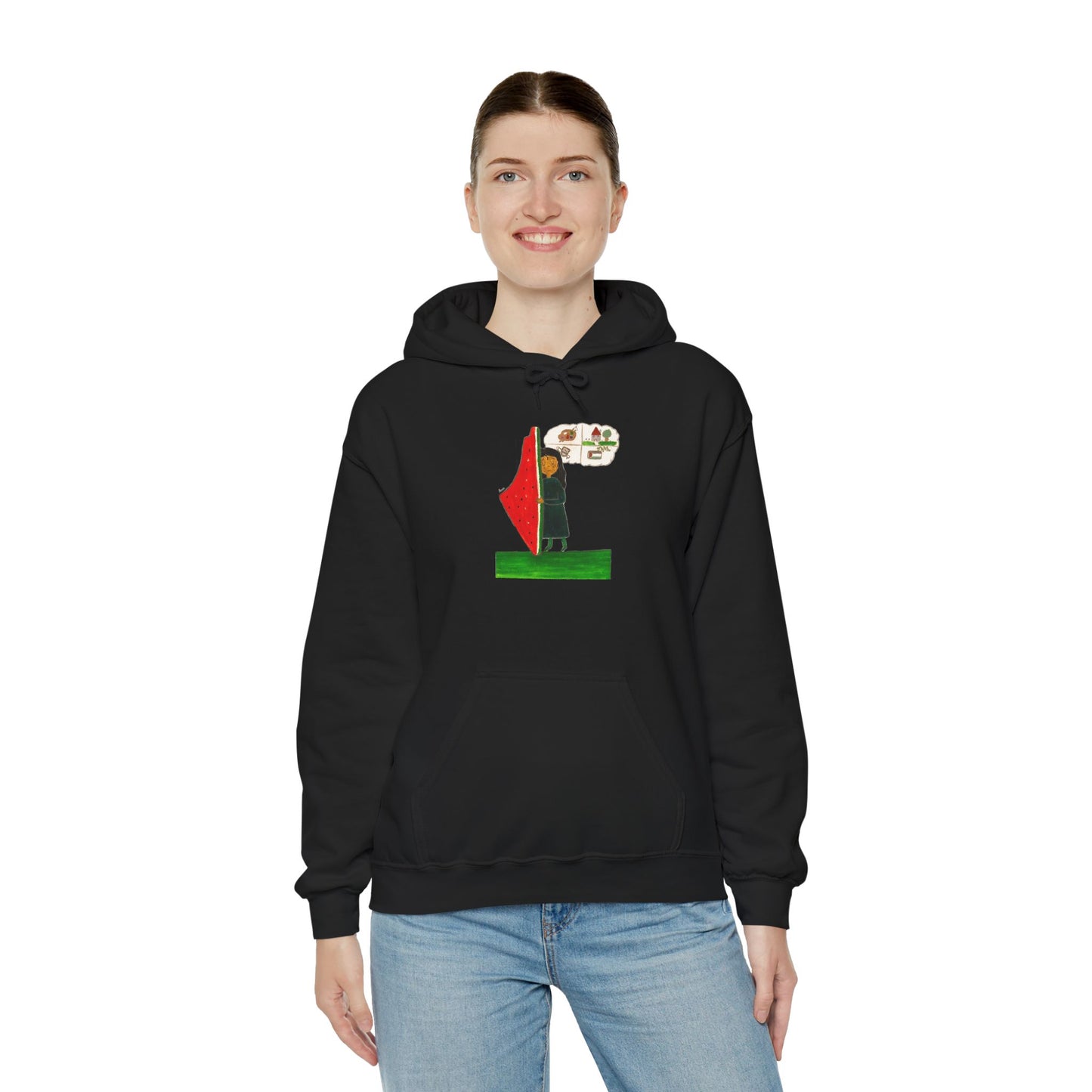Gaza Hope Hoodie - 'Dreaming of a Normal Life' Artwork by Leen